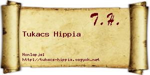 Tukacs Hippia névjegykártya